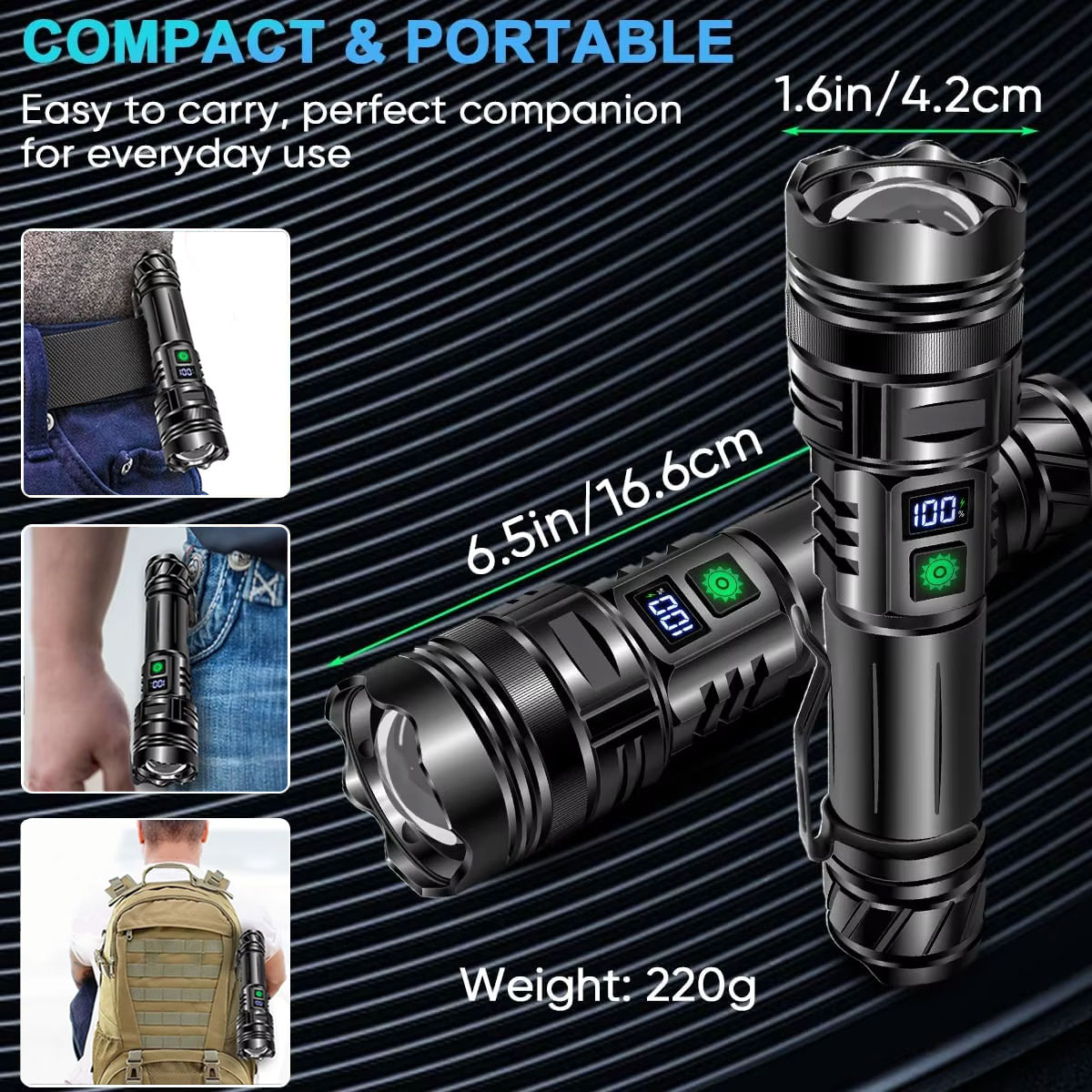 Lanterna led de alta potência, - Edc Carry Pen avaliação e preço
