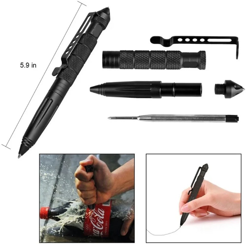 Caneta tática militar de liga  - Pen Tactical Glass avaliação e preço