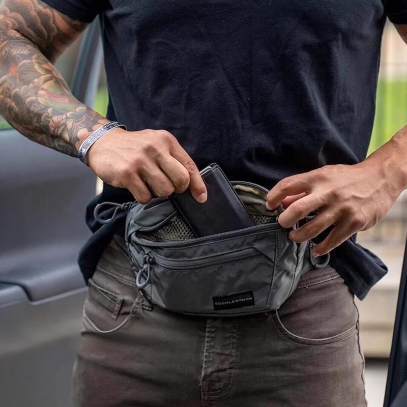Saco de cinto masculino com al - Edc Concealed Carry Fanny Pack avaliação e preço