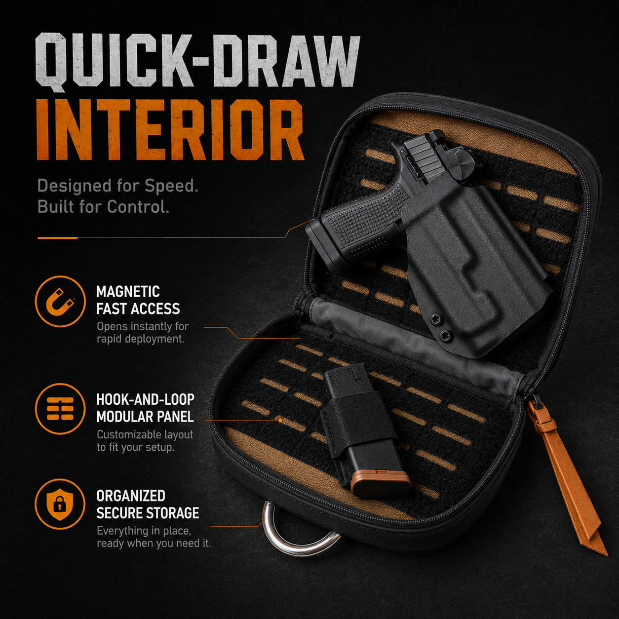 Bolsa Transversal Magnética Pr - Edc Carry Bag For Men avaliação e preço