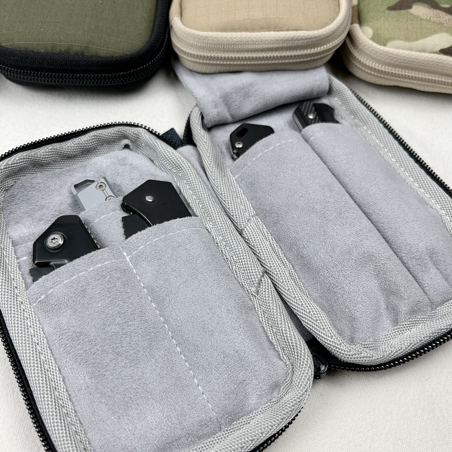 Estojo de tecido artesanal par - Edc Carry Knife avaliação e preço