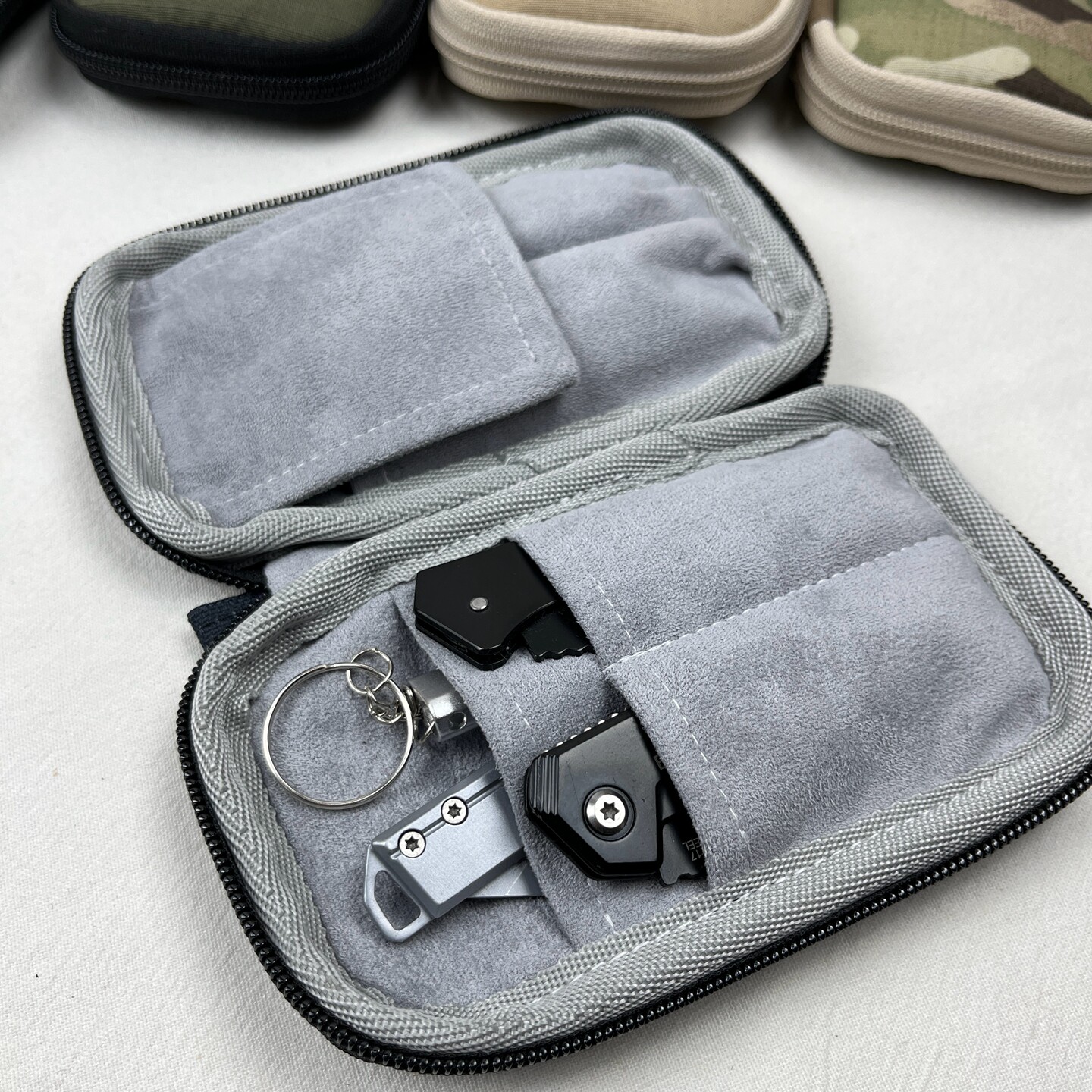 Estojo de tecido artesanal par - Edc Carry Knife avaliação e preço