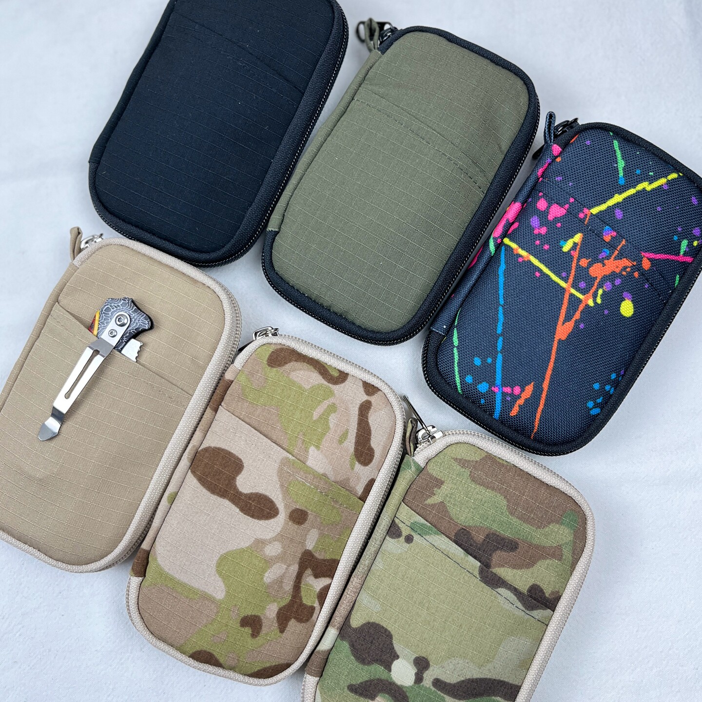 Estojo de tecido artesanal par - Edc Carry Knife avaliação e preço