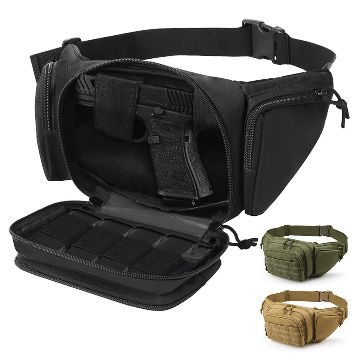 Bolsa Tática MOLLE para Transp - Edc Concealed Carry Fanny Pack avaliação e preço