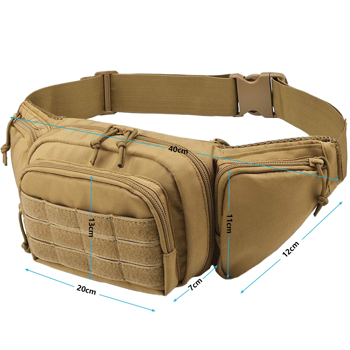 Bolsa Tática MOLLE para Transp - Edc Concealed Carry Fanny Pack avaliação e preço