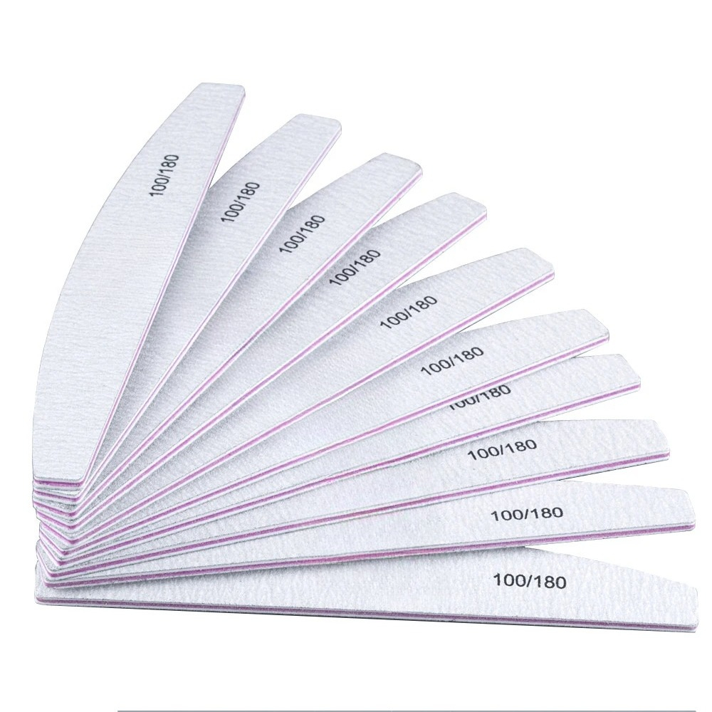 10 pçs/lote 80/100/150/180/240 - Nail File Titanium avaliação e preço
