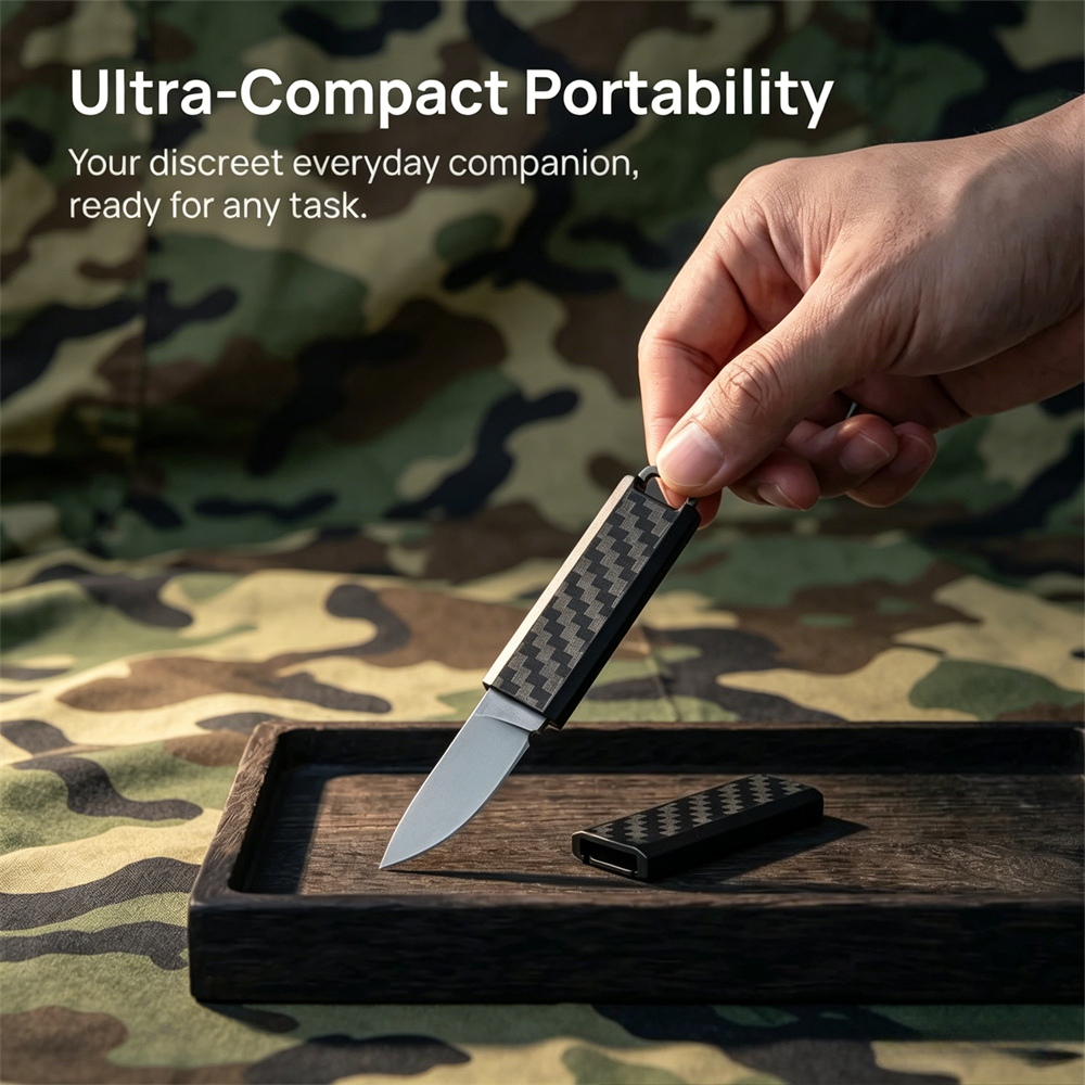 Faca de Lâmina Fixa Mini 2425  - Edc Carry Fixed Blade avaliação e preço