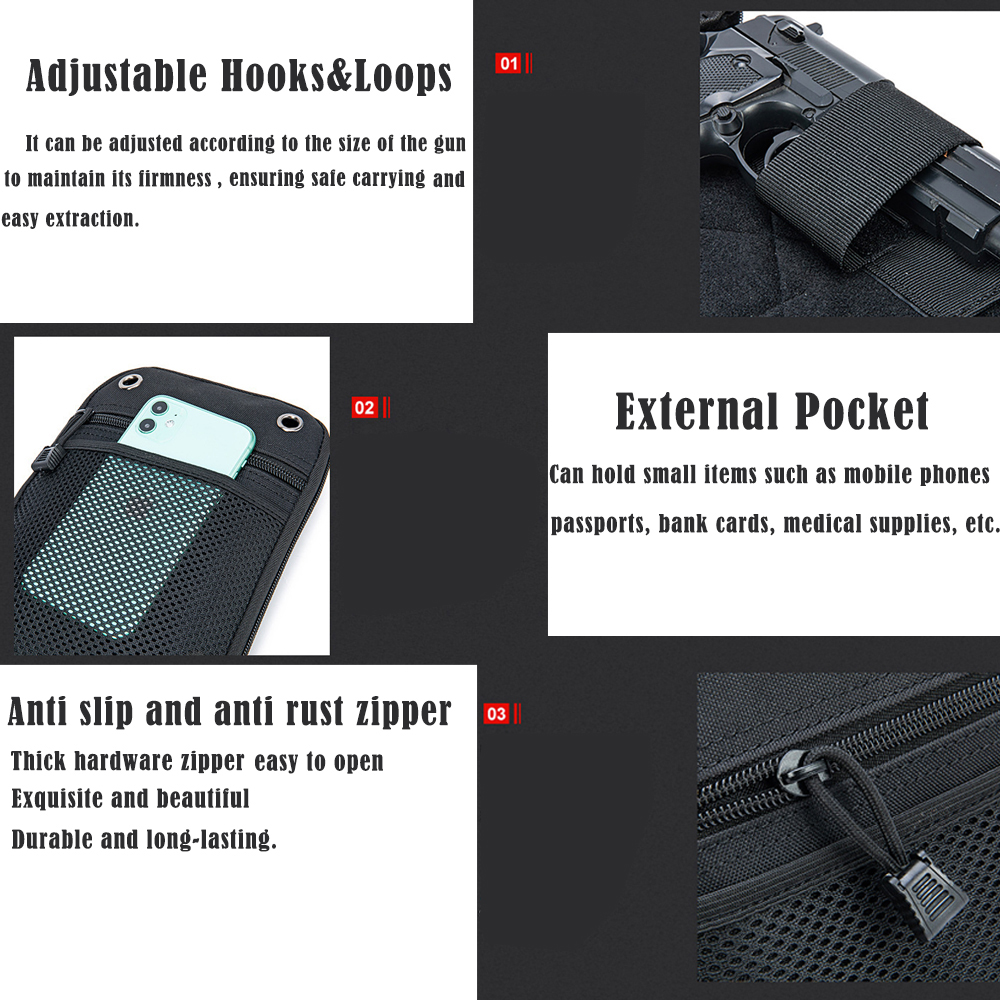 Bolsa Tática Molle para Armas  - Edc Concealed Carry Fanny Pack avaliação e preço