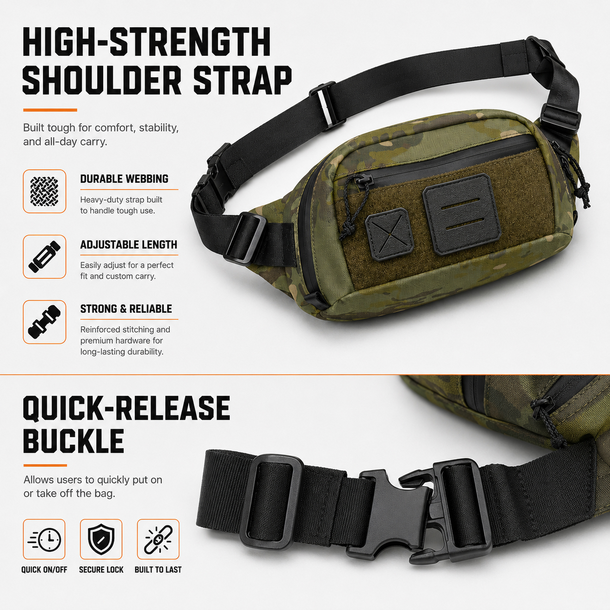 Bolsa Tática de Cintura EDC, M - Edc Carry Bag For Men avaliação e preço