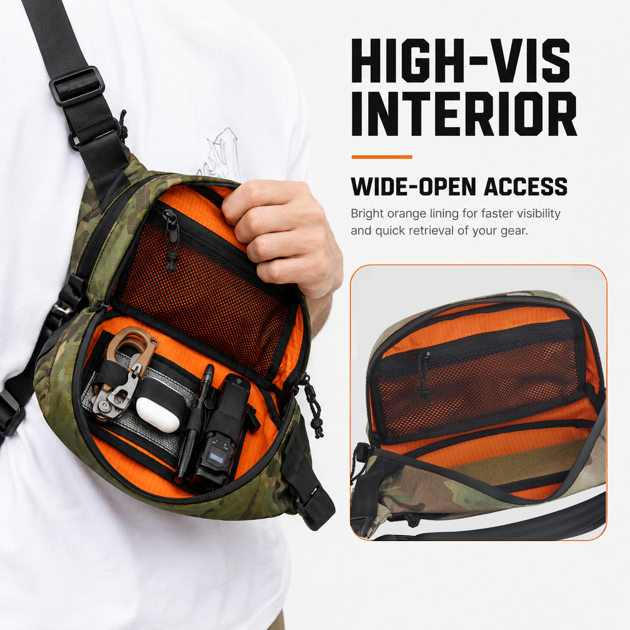 Bolsa Tática de Cintura EDC, M - Edc Carry Bag For Men avaliação e preço