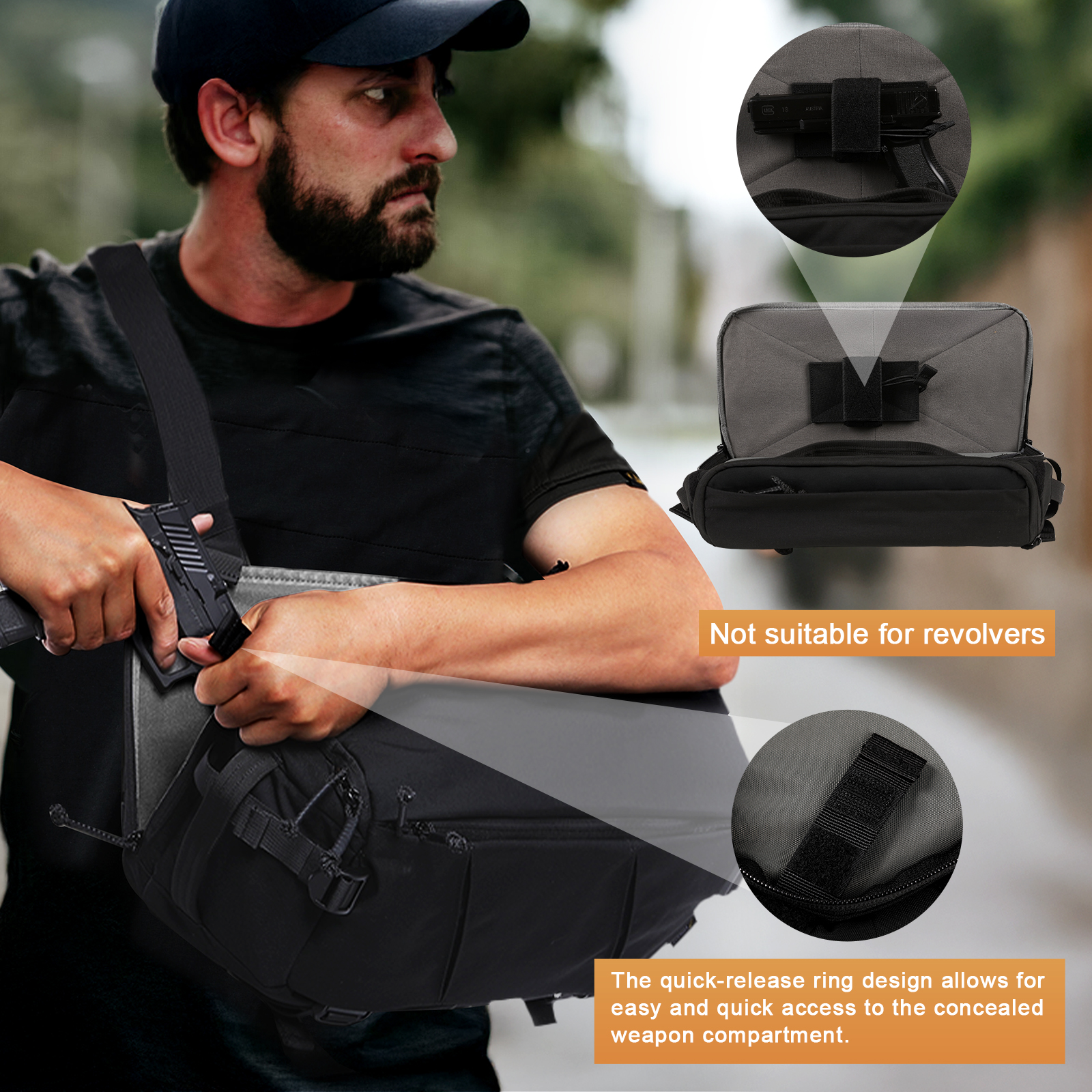 Bolsa Tática VOTAGOO 13L Leve  - Edc Carry Bag For Men avaliação e preço