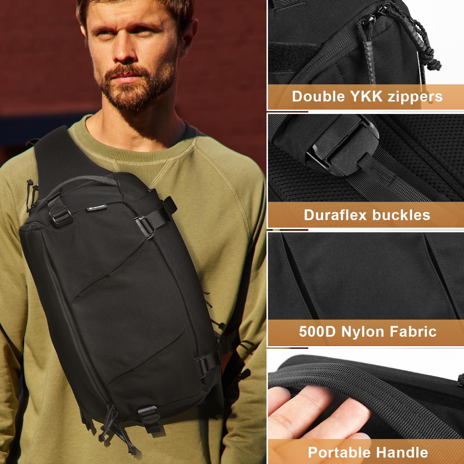 Bolsa Tática VOTAGOO 13L Leve  - Edc Carry Bag For Men avaliação e preço