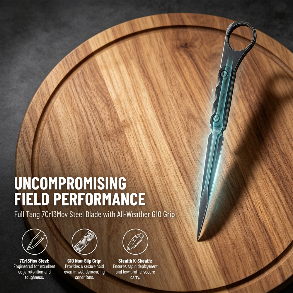 Faca de Lâmina Fixa Leve EDC,  - Edc Fixed Blade Deep Carry avaliação e preço
