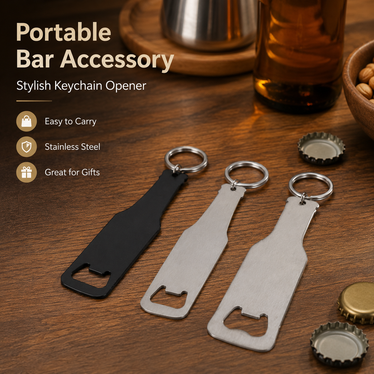 Abridor de Garrafas Personaliz - Bottle Opener Keyring avaliação e preço