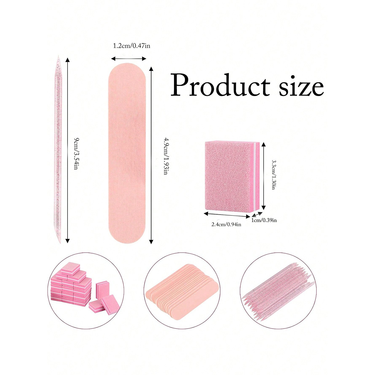 Kits de manicure, pacote indiv - Nail File Titanium avaliação e preço