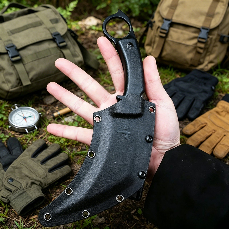 Faca Claw com Lâmina D2 e Cabo - Edc Fixed Blade Deep Carry avaliação e preço