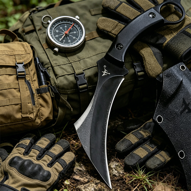 Faca Claw com Lâmina D2 e Cabo - Edc Fixed Blade Deep Carry avaliação e preço
