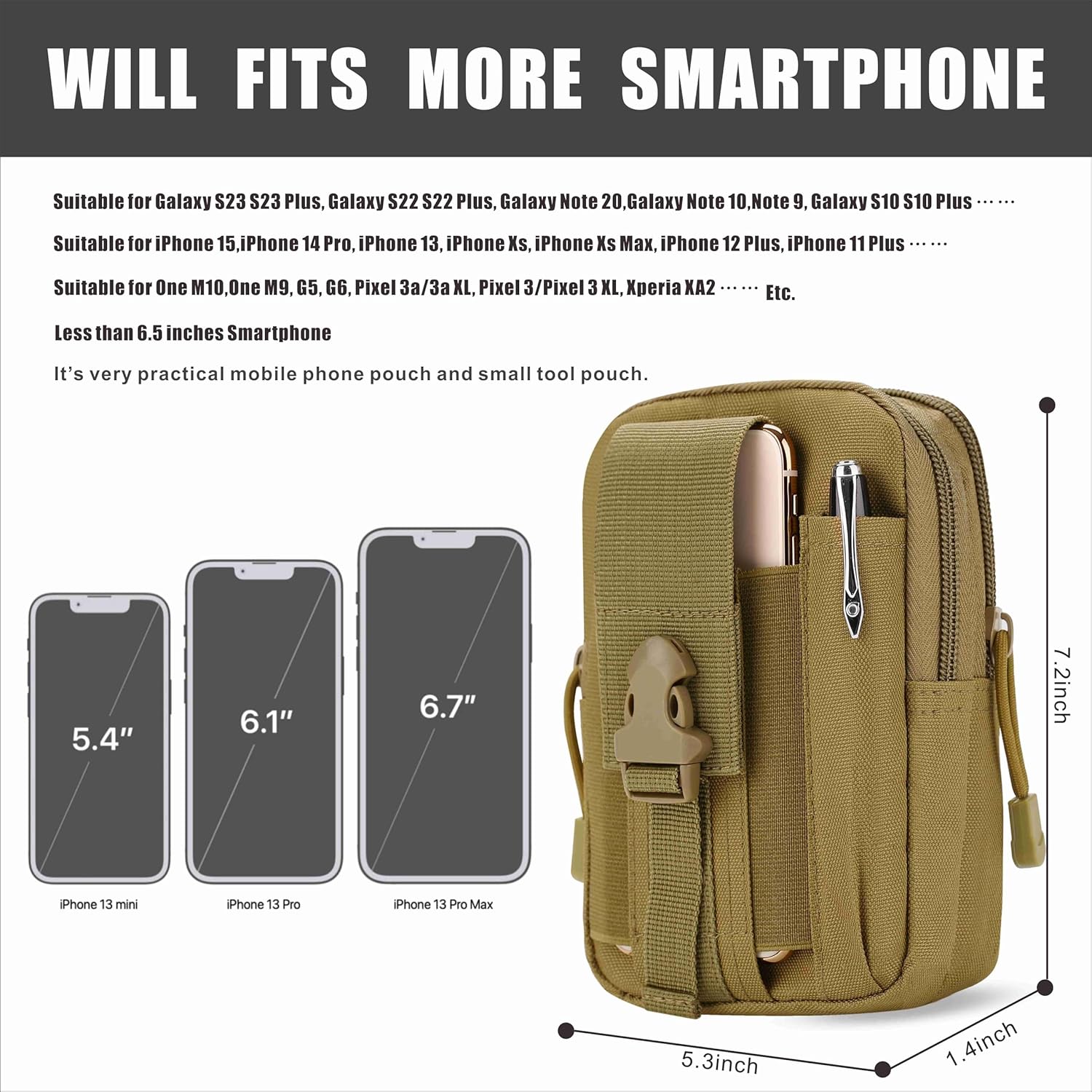 Bolsa de cintura tática edc mo - Edc Carry Bag For Men avaliação e preço