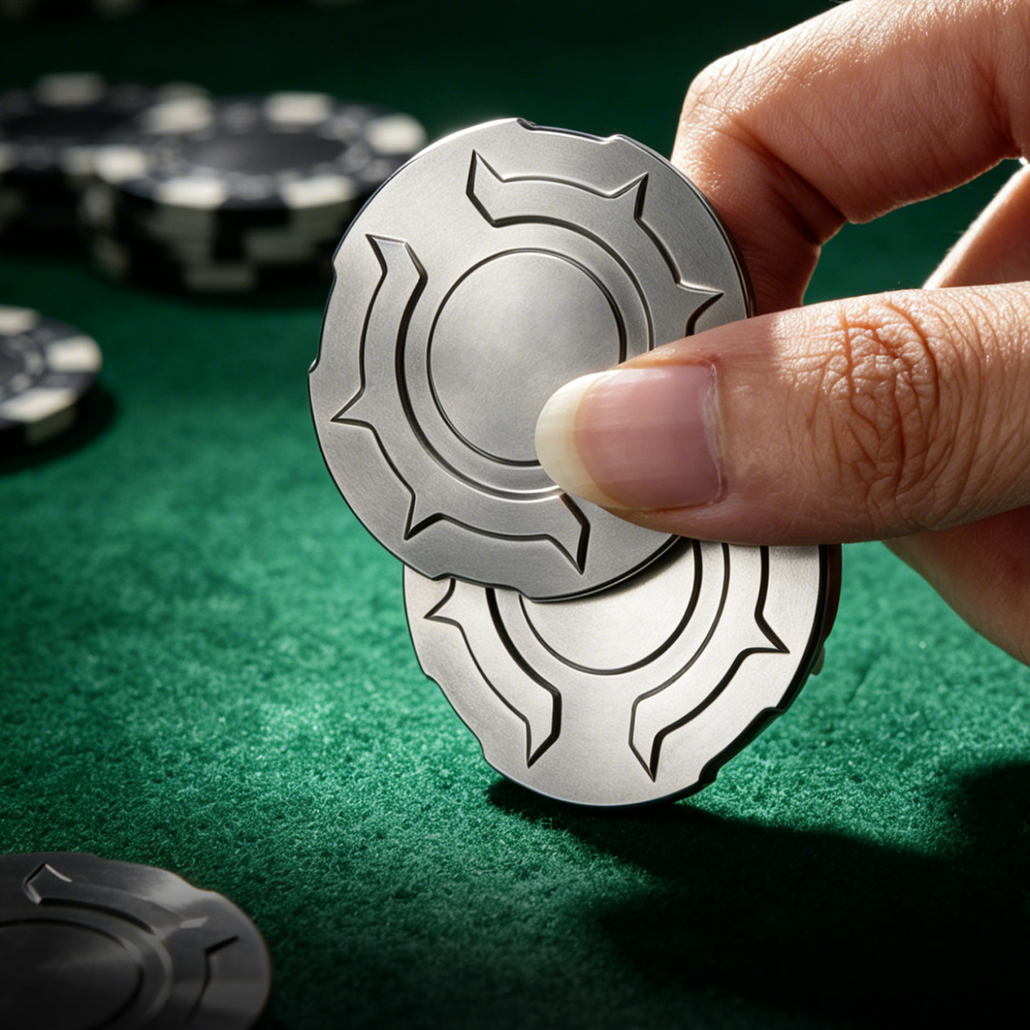 Fidget Slider de Liga de Titân - Edc Carry Coins avaliação e preço