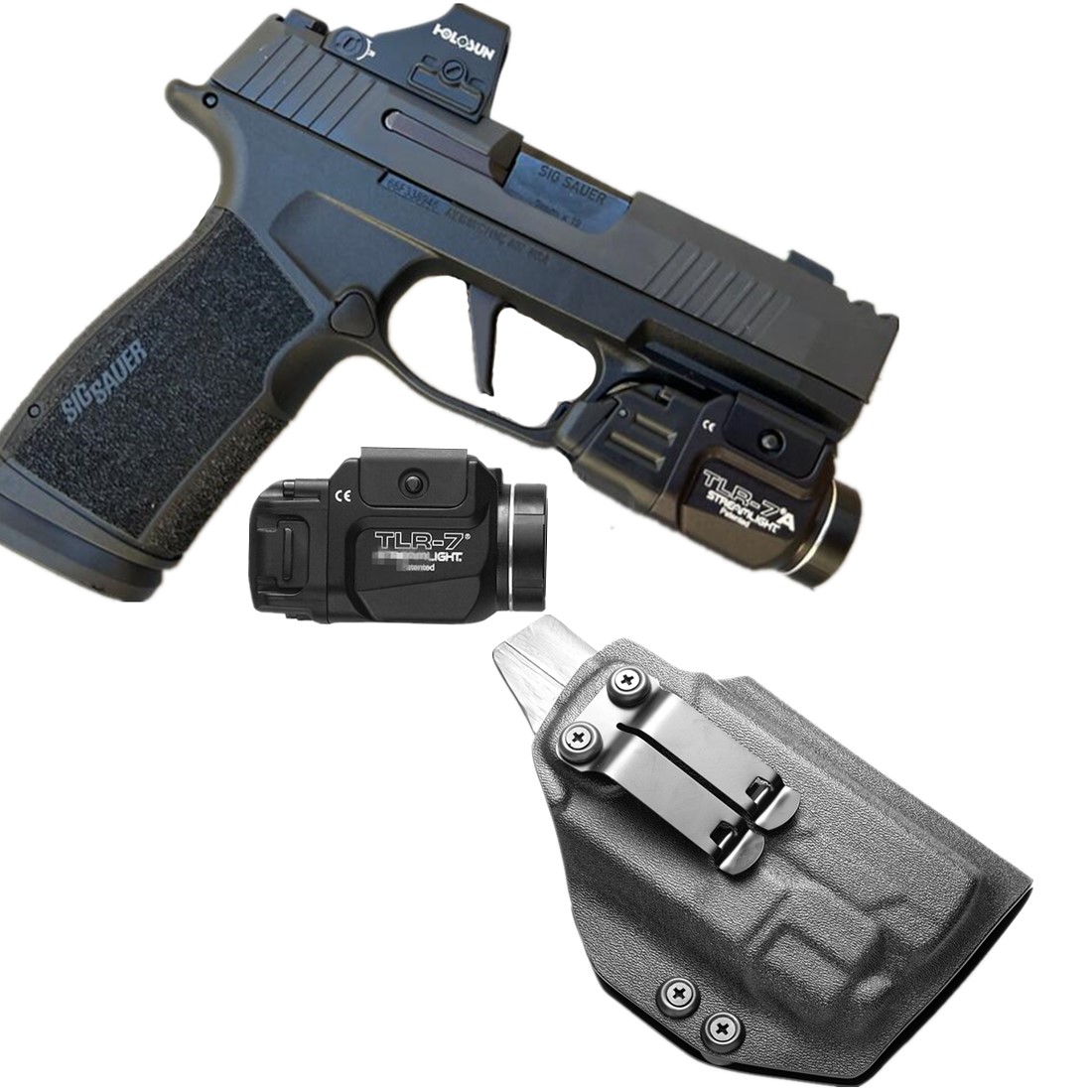 Kydex iwb coldre para sig saue - Edc Flex Carry Belt avaliação e preço