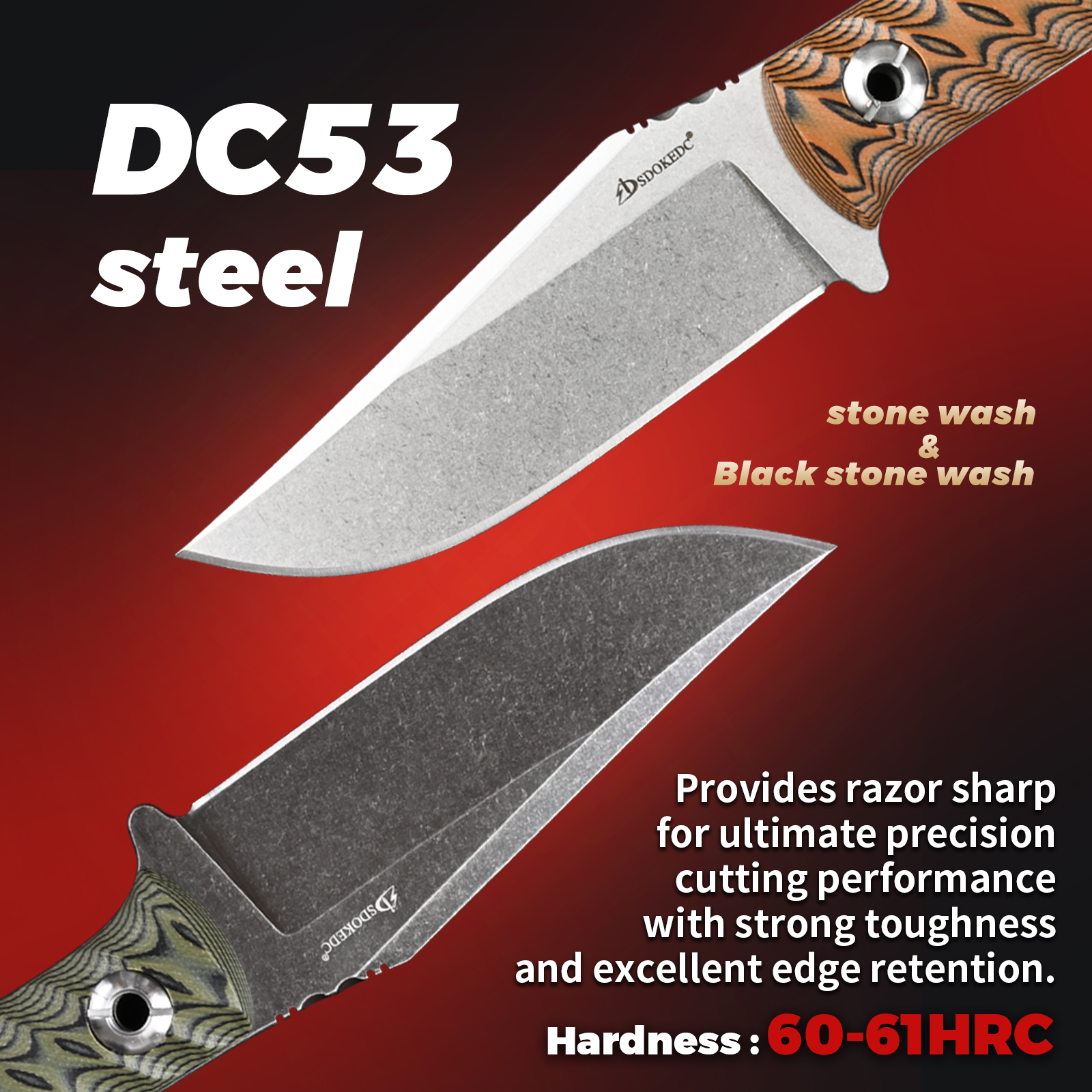 SDOKEDC Ferramenta portátil de - Edc Carry Fixed Blade avaliação e preço